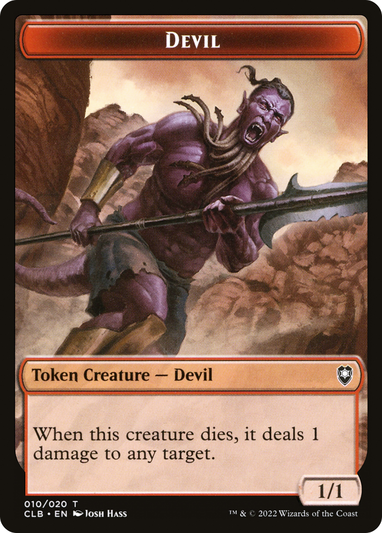 Image of Devil Token [Commander Legends: Battle for Baldur's Gate Tokens]