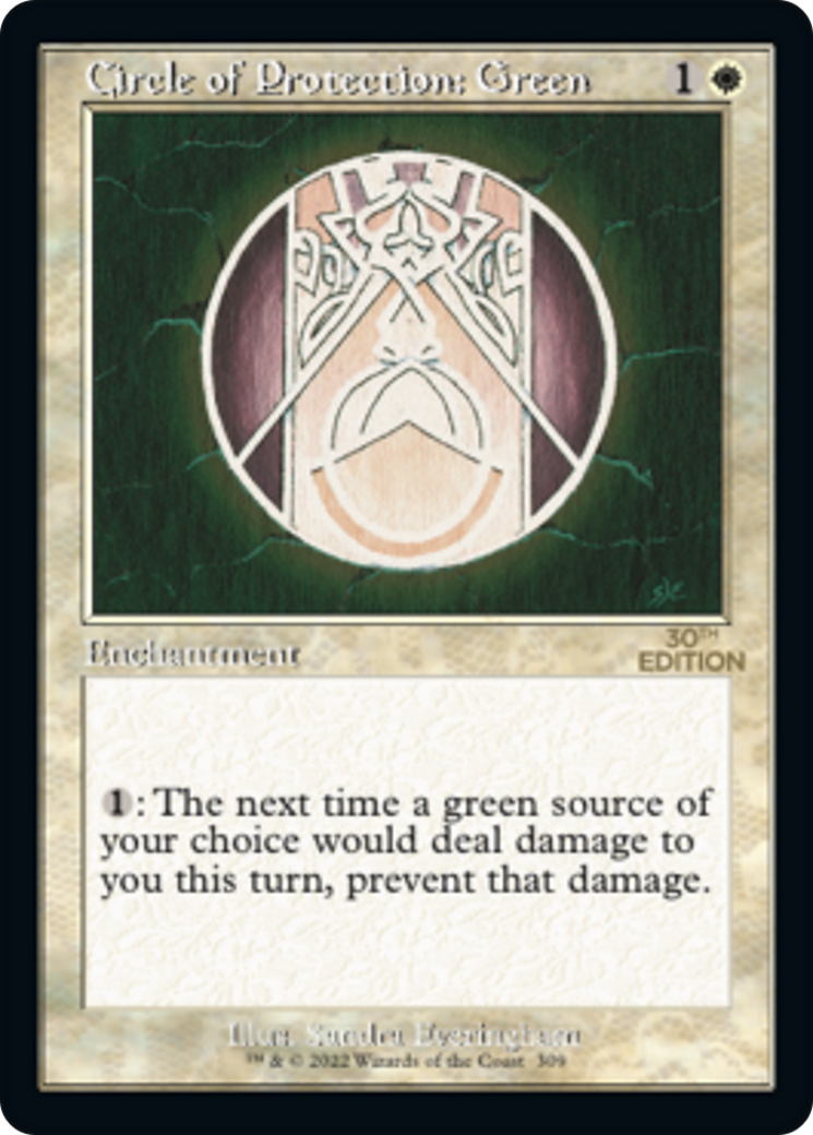 Image of Circle of Protection: Green (Retro) [30th Anniversary Edition]