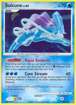 Image of Suicune (19/132) [Diamond & Pearl: Secret Wonders]