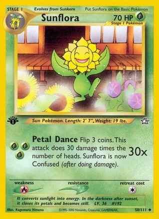 Image of Sunflora (50/111) [Neo Genesis 1st Edition]