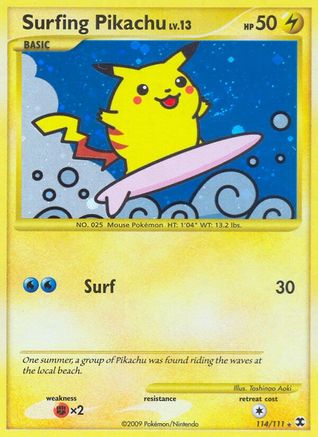 Image of Surfing Pikachu (114/111) [Platinum: Rising Rivals]