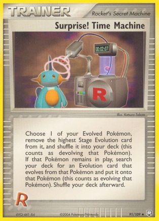 Image of Surprise! Time Machine (91/109) (Stamped) [EX: Team Rocket Returns]