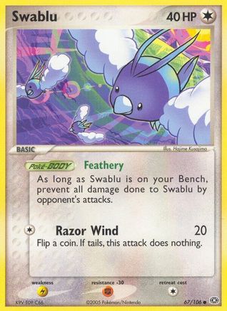Image of Swablu (67/106) (Stamped) [EX: Emerald]