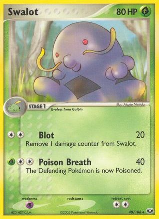 Image of Swalot (40/106) (Stamped) [EX: Emerald]