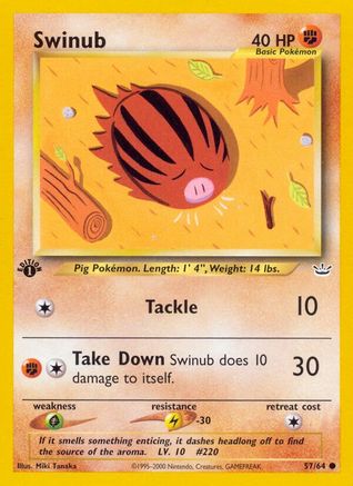 Image of Swinub (57/64) [Neo Revelation 1st Edition]