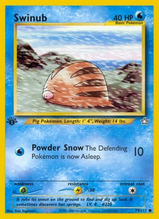 Image of Swinub (79/111) [Neo Genesis 1st Edition]