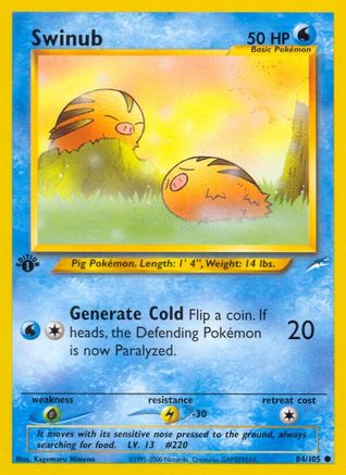 Image of Swinub (84/105) [Neo Destiny 1st Edition]