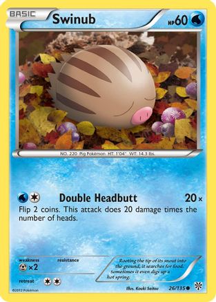 Image of Swinub (26/135) [Black & White: Plasma Storm]