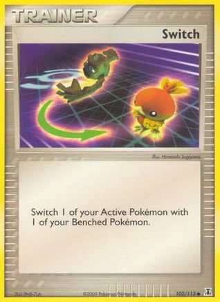Image of Switch (102/113) (Stamped) [EX: Delta Species]