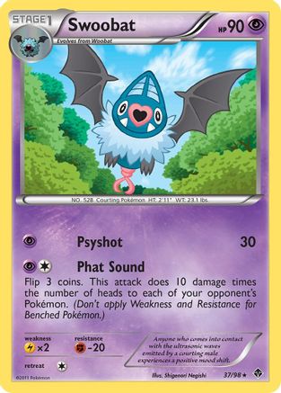 Image of Swoobat (37/98) [Black & White: Emerging Powers]