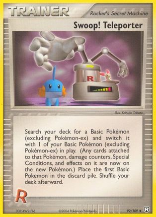 Image of Swoop! Teleporter (92/109) (Stamped) [EX: Team Rocket Returns]