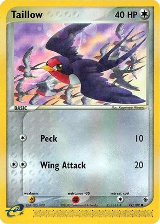Image of Taillow (72/109) [EX: Ruby & Sapphire]
