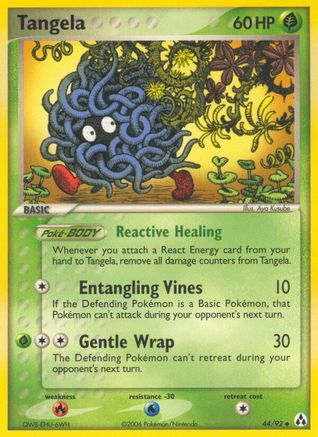 Image of Tangela (44/92) (Stamped) [EX: Legend Maker]