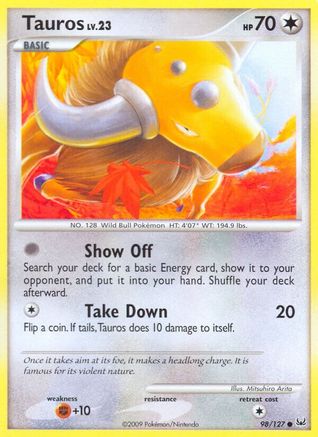Image of Tauros (98/127) [Platinum: Base Set]