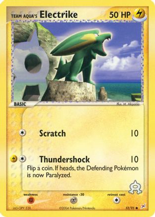 Image of Team Aqua's Electrike (52/95) [EX: Team Magma vs Team Aqua]