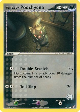 Image of Team Aqua's Poochyena (54/95) [EX: Team Magma vs Team Aqua]
