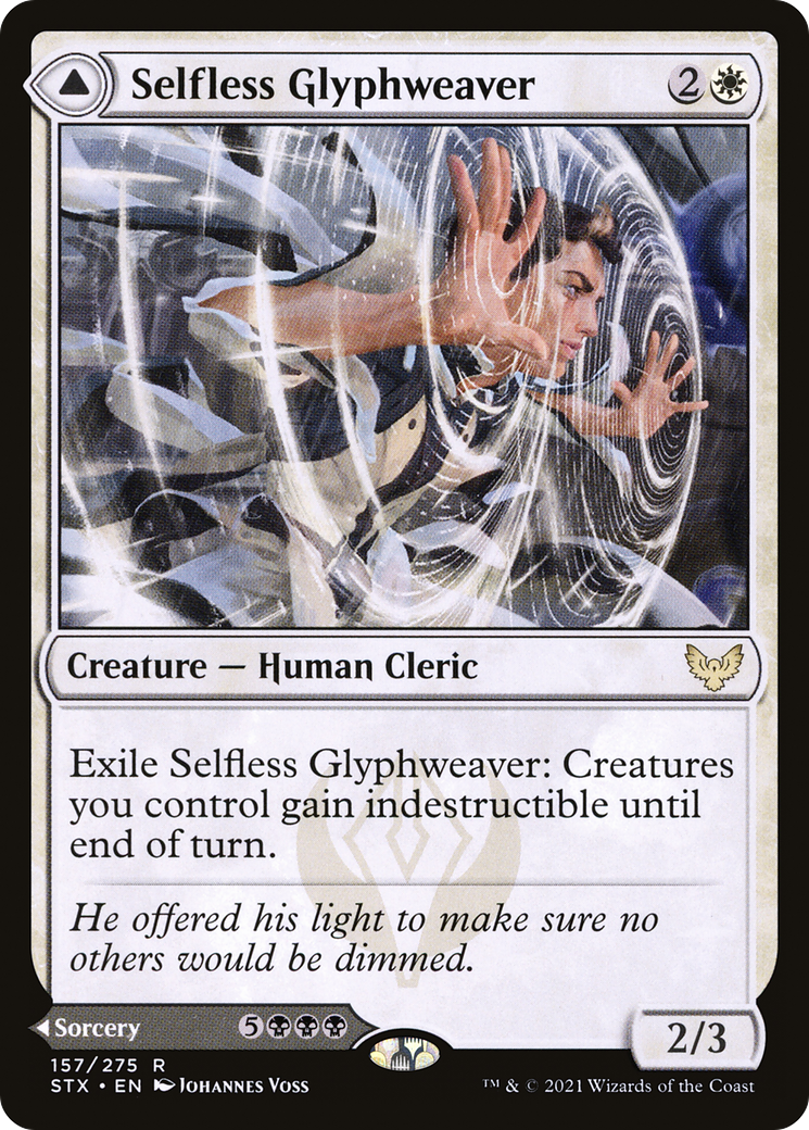 Image of Selfless Glyphweaver // Deadly Vanity [Strixhaven: School of Mages]