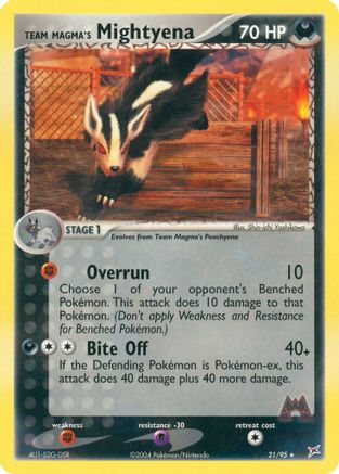 Image of Team Magma's Mightyena (21/95) [EX: Team Magma vs Team Aqua]