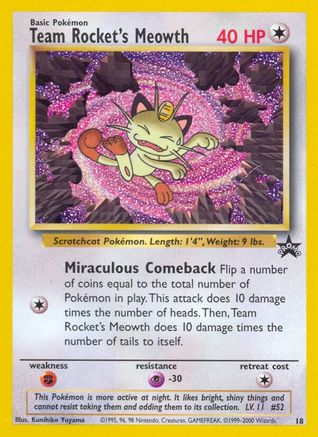 Image of Team Rocket's Meowth (18) [Wizards of the Coast: Black Star Promos]