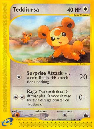 Image of Teddiursa (109/144) [Skyridge]