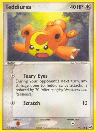 Image of Teddiursa (77/115) (Stamped) [EX: Unseen Forces]