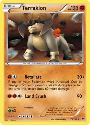 Image of Terrakion (73/101) [Black & White: Noble Victories]