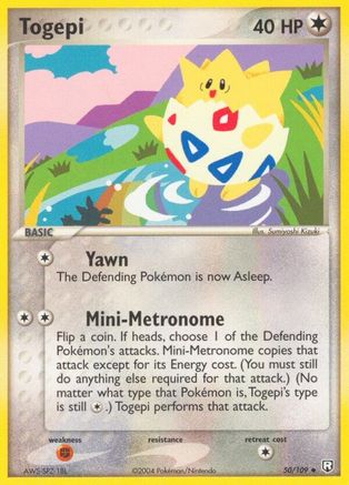 Image of Togepi (50/109) (Stamped) [EX: Team Rocket Returns]