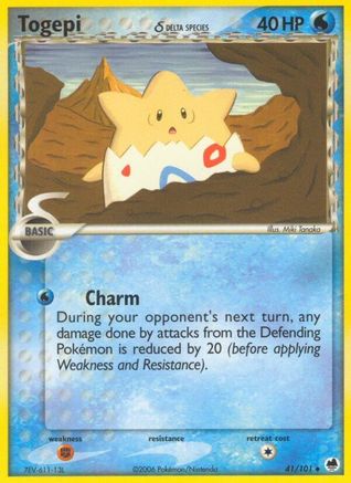 Image of Togepi (41/101) (Delta Species) (Stamped) [EX: Dragon Frontiers]