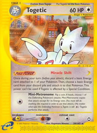 Image of Togetic (39/147) [Aquapolis]