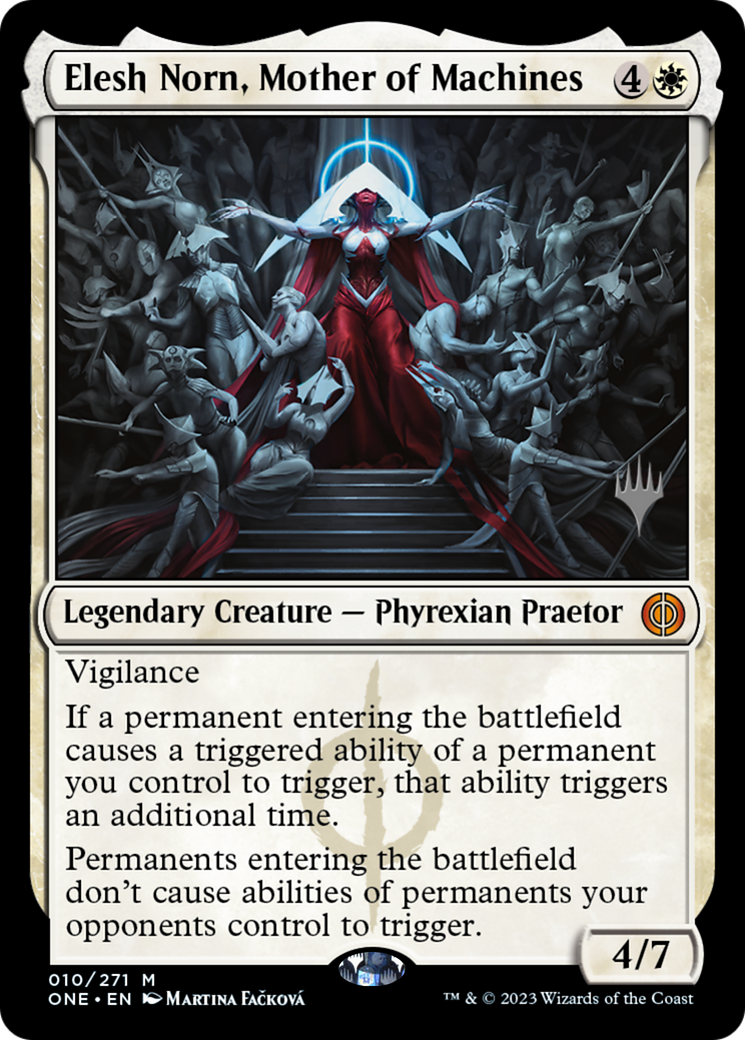 Image of Elesh Norn, Mother of Machines (Promo Pack) [Phyrexia: All Will Be One Promos]