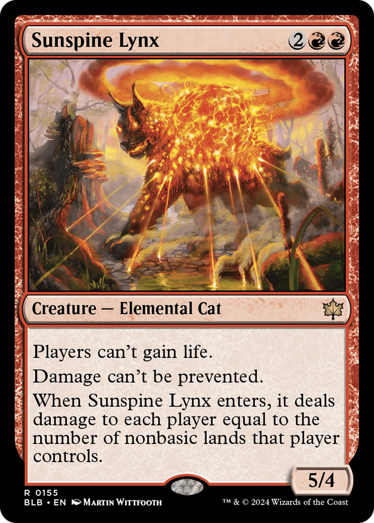 Image of Sunspine Lynx [Bloomburrow]