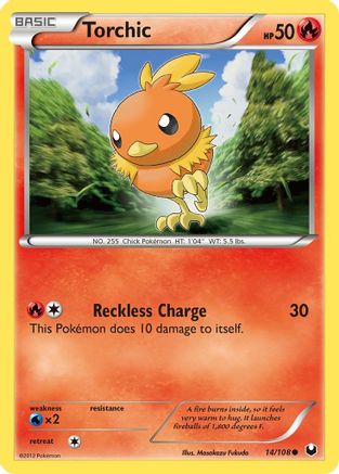 Image of Torchic (14/108) [Black & White: Dark Explorers]