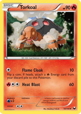 Image of Torkoal (18/108) [Black & White: Dark Explorers]