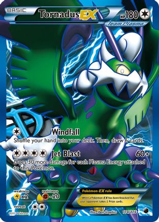 Image of Tornadus EX (114/116) [Black & White: Plasma Freeze]