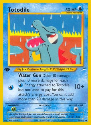 Image of Totodile (85/105) [Neo Destiny 1st Edition]