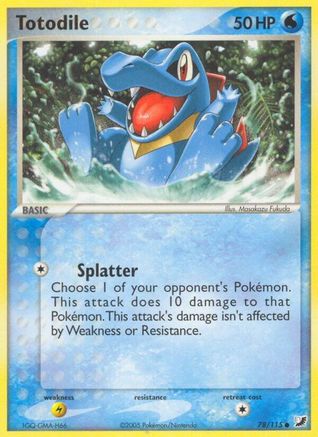 Image of Totodile (78/115) (Stamped) [EX: Unseen Forces]