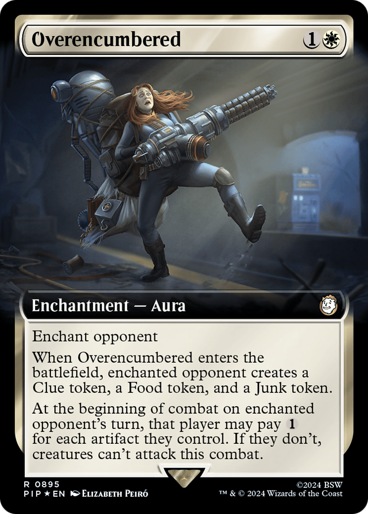 Image of Overencumbered (Extended Art) (Surge Foil) [Fallout]