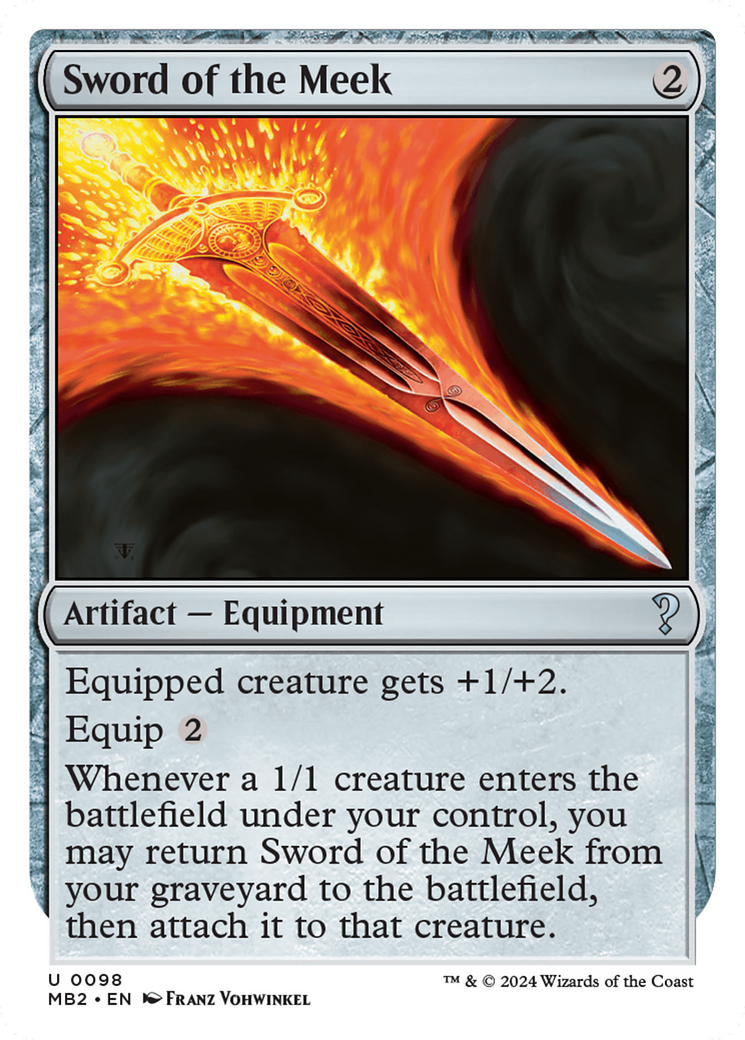Image of Sword of the Meek (White Border) [Mystery Booster 2]