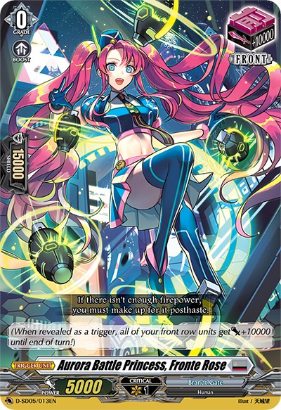 Image of Aurora Battle Princess, Fronte Rose (D-SD05/013EN) [Tomari Seto: Aurora Valkyrie]