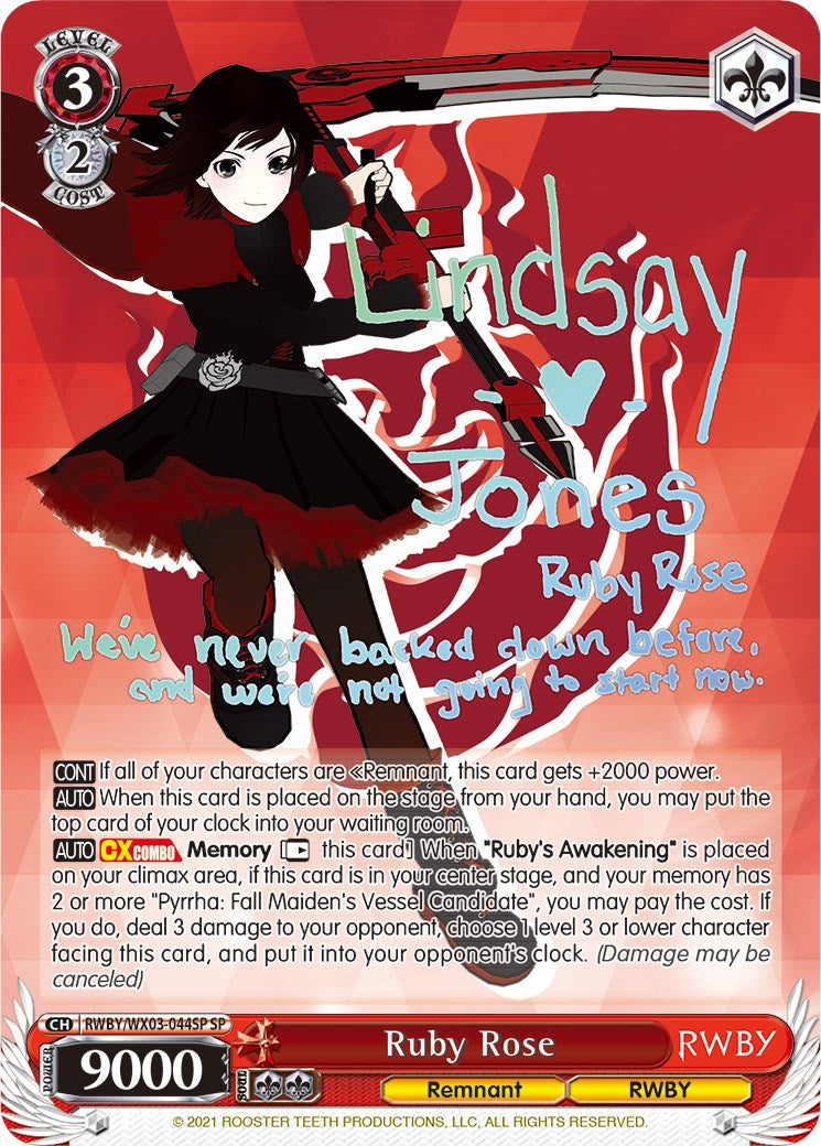 Image of Ruby Rose (RWBY/WX03-044SP SP) [RWBY]