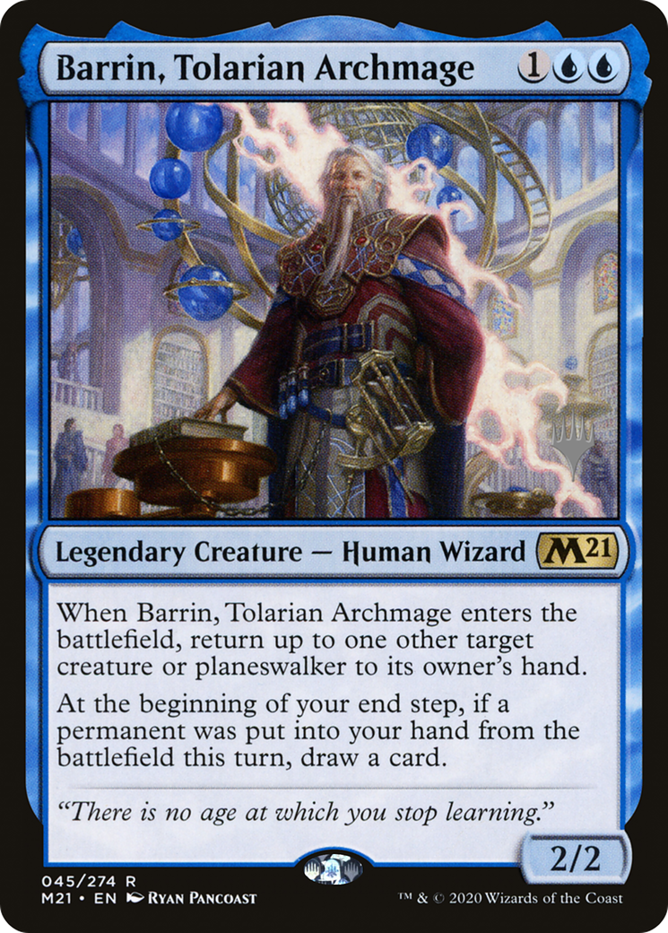 Image of Barrin, Tolarian Archmage (Promo Pack) [Core Set 2021 Promos]