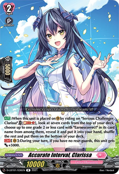Image of Accurate Interval, Clarissa (D-LBT01/036EN) [Lyrical Melody]