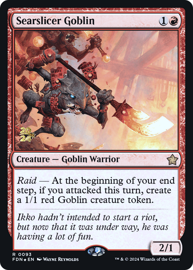 Image of Searslicer Goblin [Foundations Prerelease Promos]