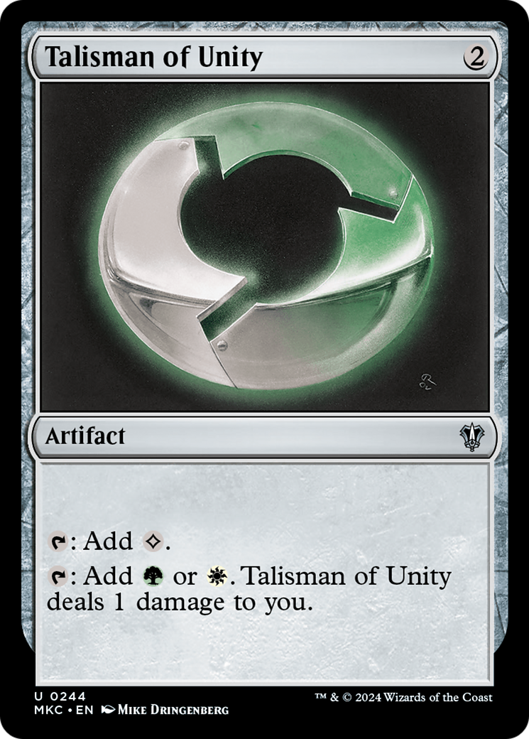 Image of Talisman of Unity [Murders at Karlov Manor Commander]
