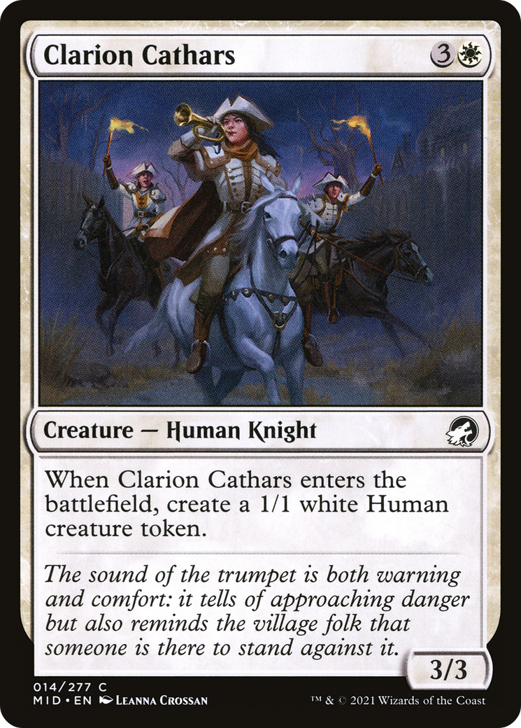 Image of Clarion Cathars [Innistrad: Midnight Hunt]