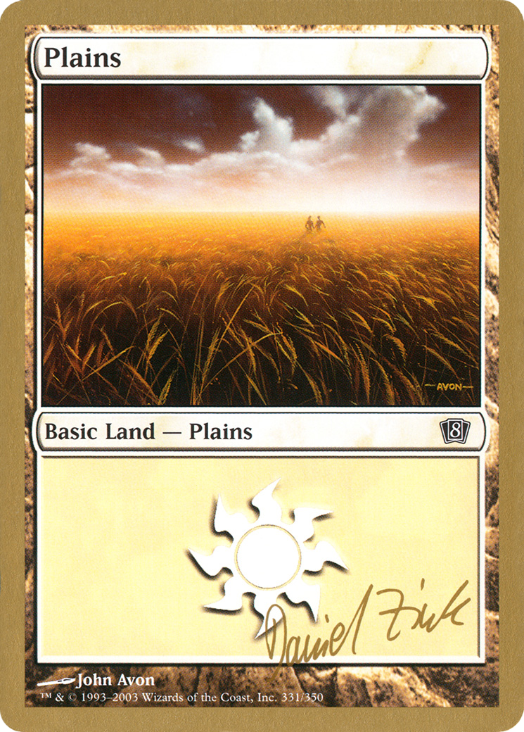 Image of Plains (dz331) (Daniel Zink) [World Championship Decks 2003]