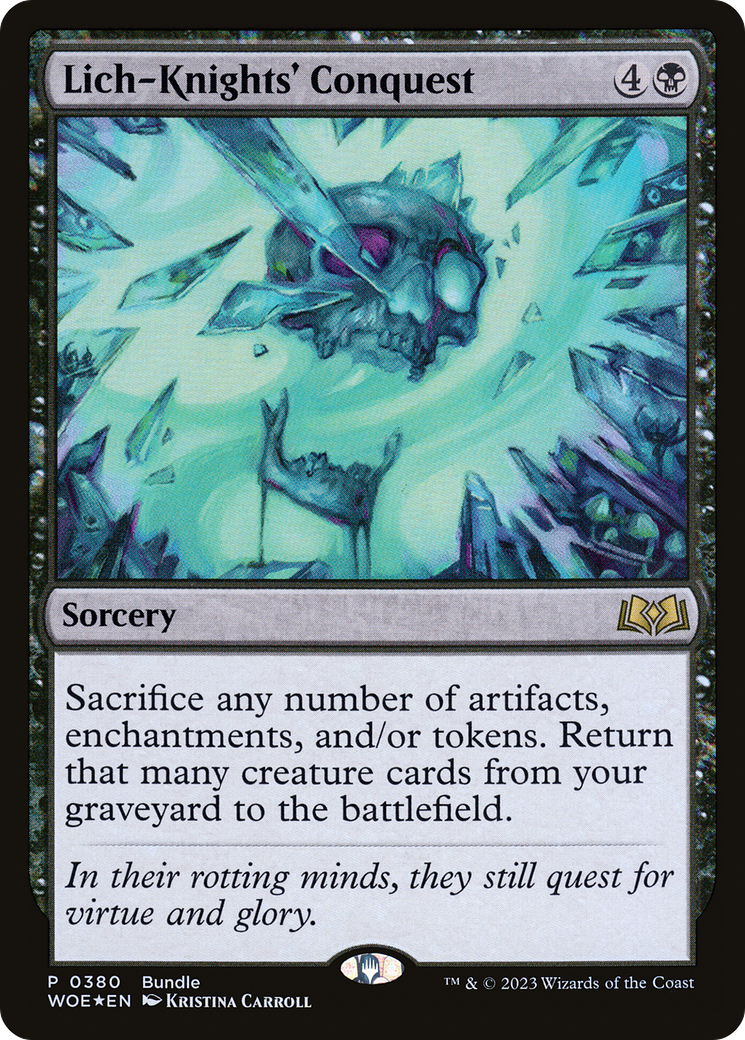 Image of Lich-Knights' Conquest (Bundle) [Wilds of Eldraine Promos]