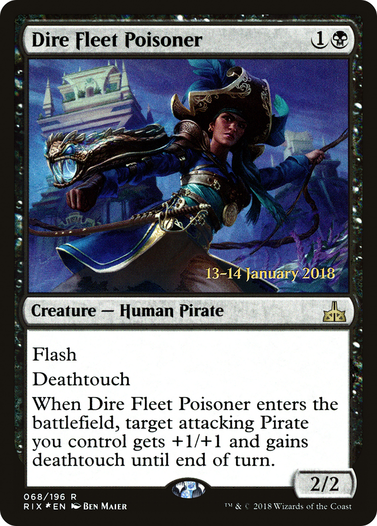 Image of Dire Fleet Poisoner [Rivals of Ixalan Prerelease Promos]