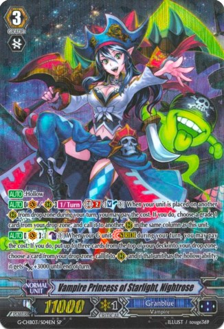 Image of Vampire Princess of Starlight, Nightrose (G-CHB03/S04EN) [Rummy Labyrinth Under the Moonlight]
