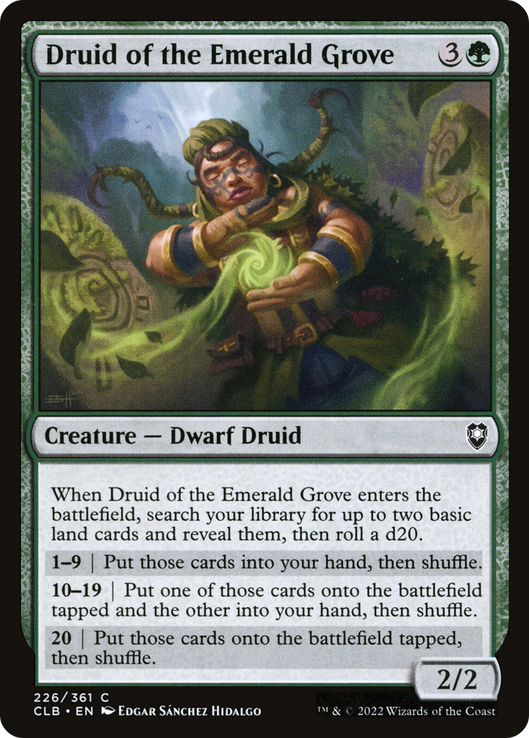 Image of Druid of the Emerald Grove [Commander Legends: Battle for Baldur's Gate]